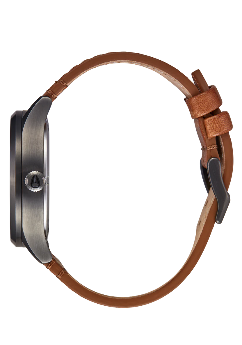 Nixon Sentry Solar Leather Watch