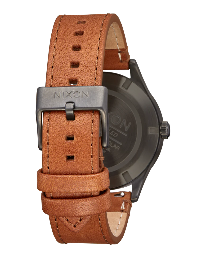 Nixon Sentry Solar Leather Watch