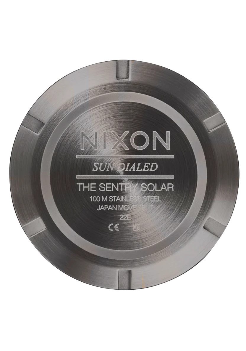 Nixon Sentry Solar Leather Watch