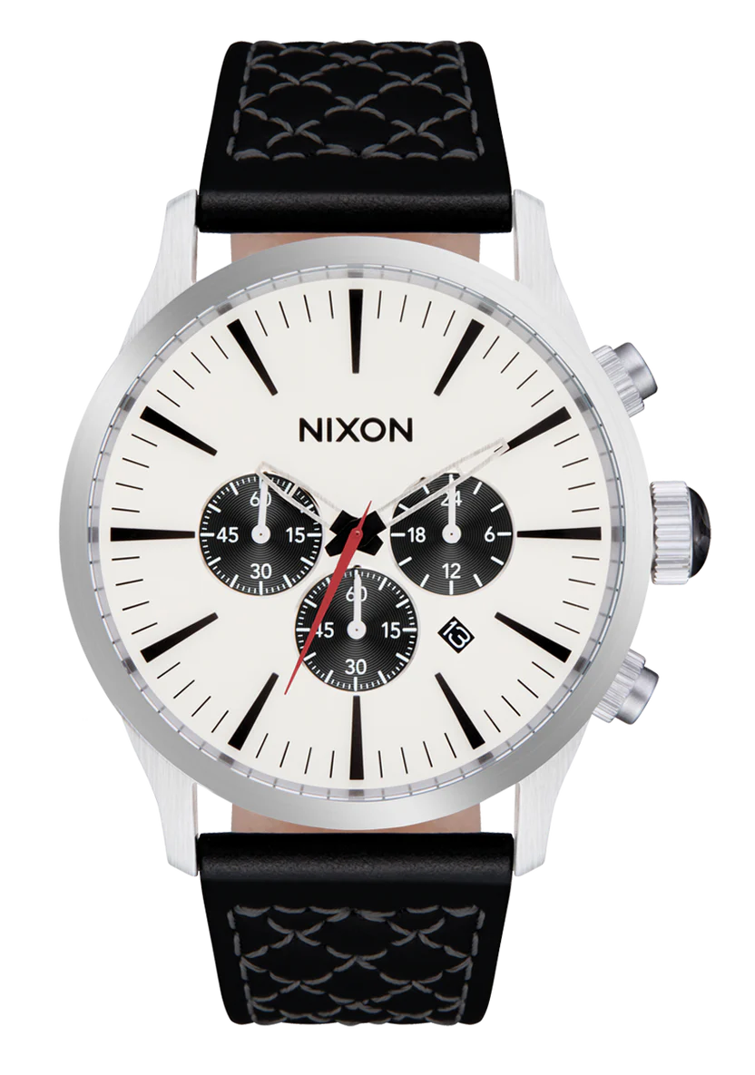 Nixon Sentry Chrono Leather Watch