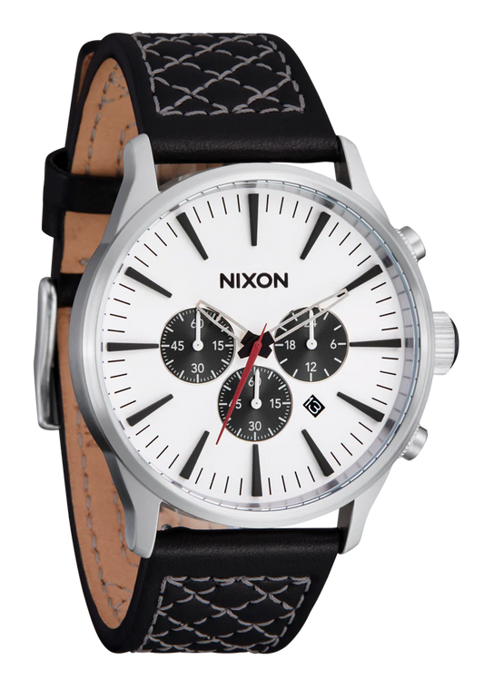Nixon Sentry Chrono Leather Watch