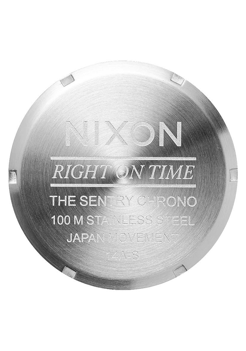 Nixon Sentry Chrono Leather Watch
