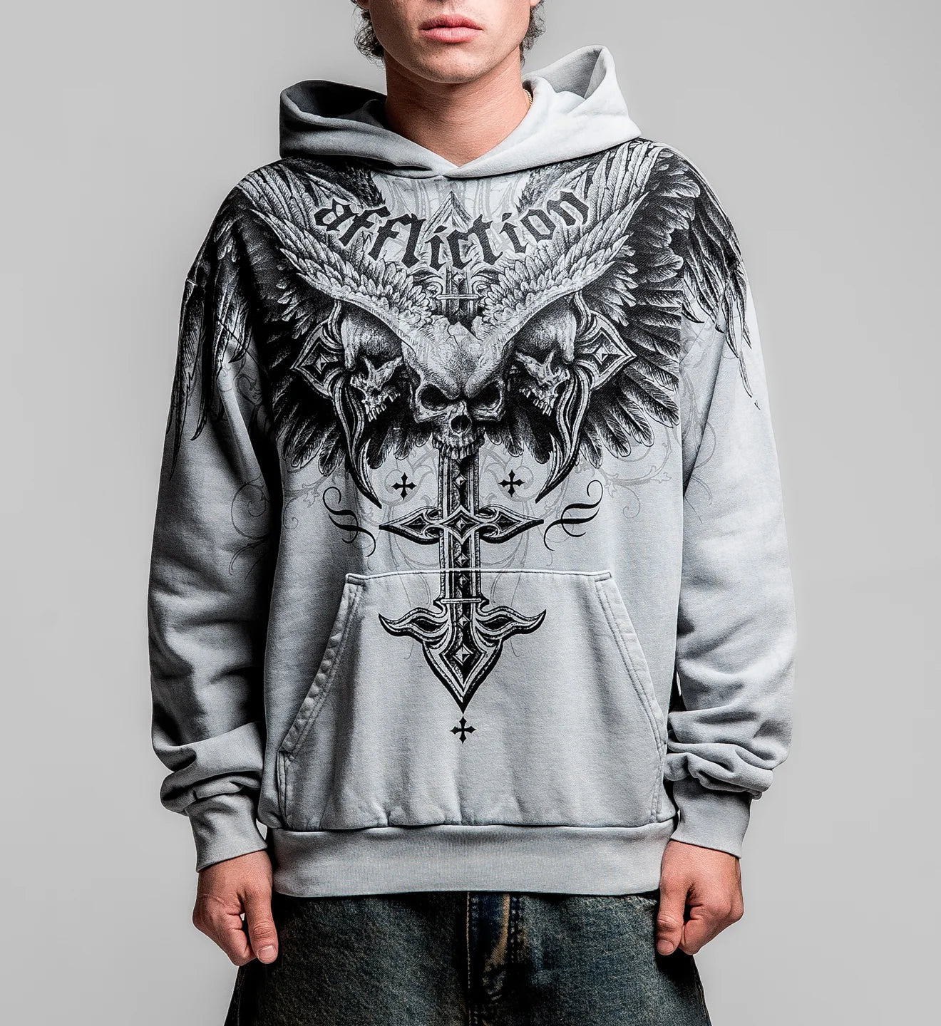 Affliction Men's Death Eyes P/O Hoodie