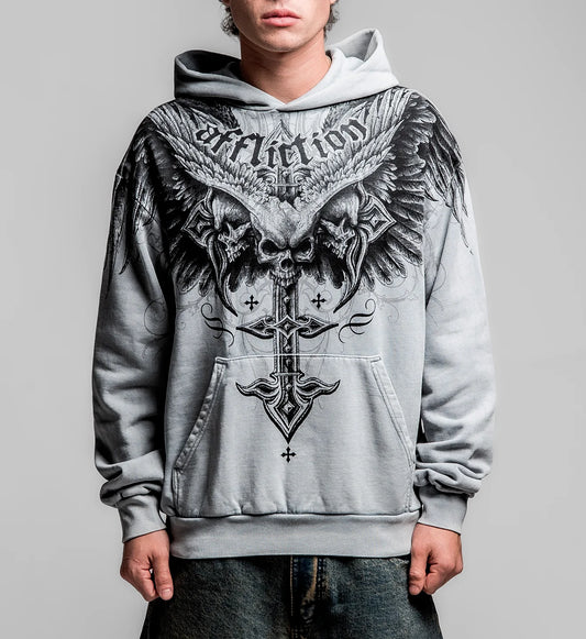 Affliction Men's Death Eyes P/O Hoodie
