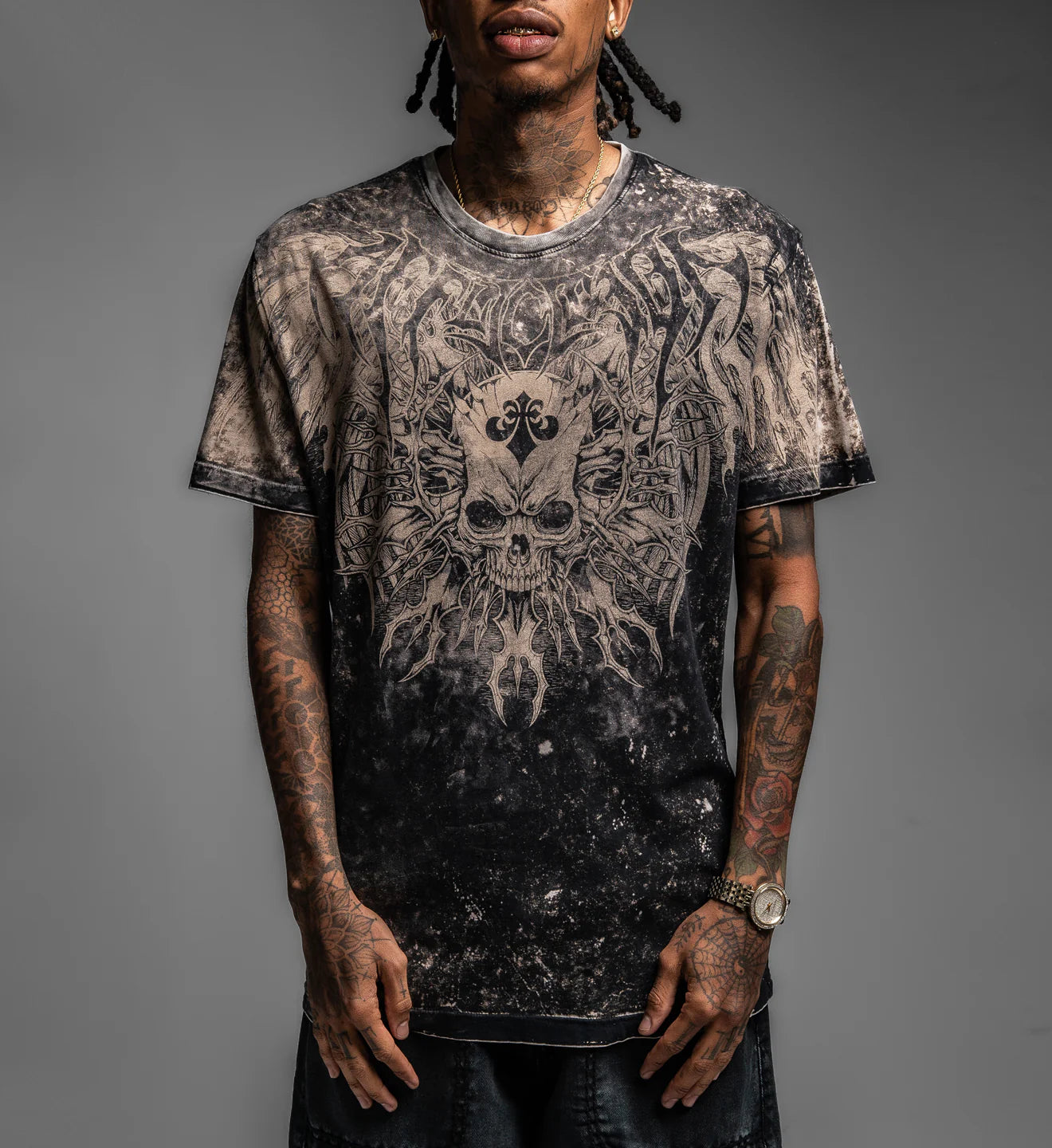 Affliction Men's Residual Reversible Tee