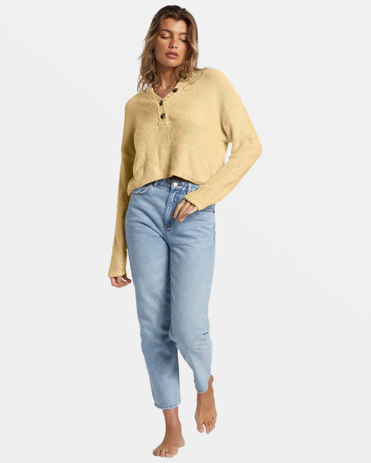 Shallow Waters Henley Sweater