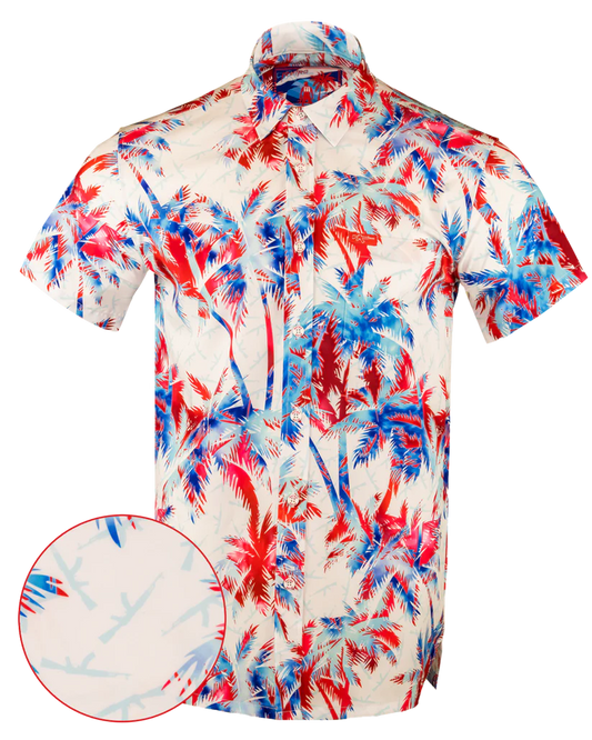Retro Rifle AK's and Vacays Button Down