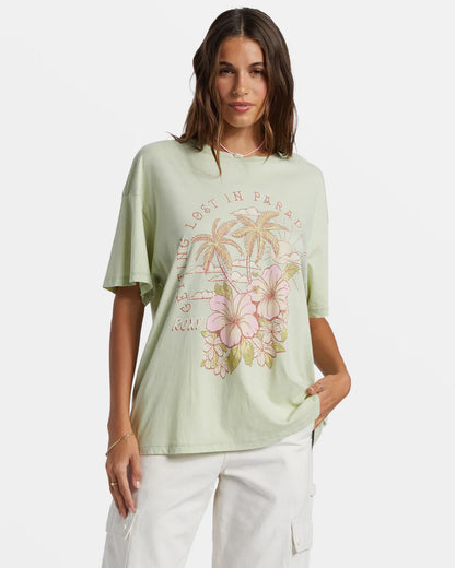 Hibiscus Paradise Oversized Boyfriend T-Shirt