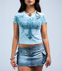 Affliction Women's Frozen Sacrifice Tee