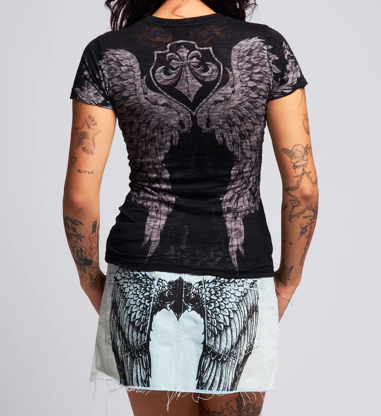 Affliction Women's Wash Burnout Tee