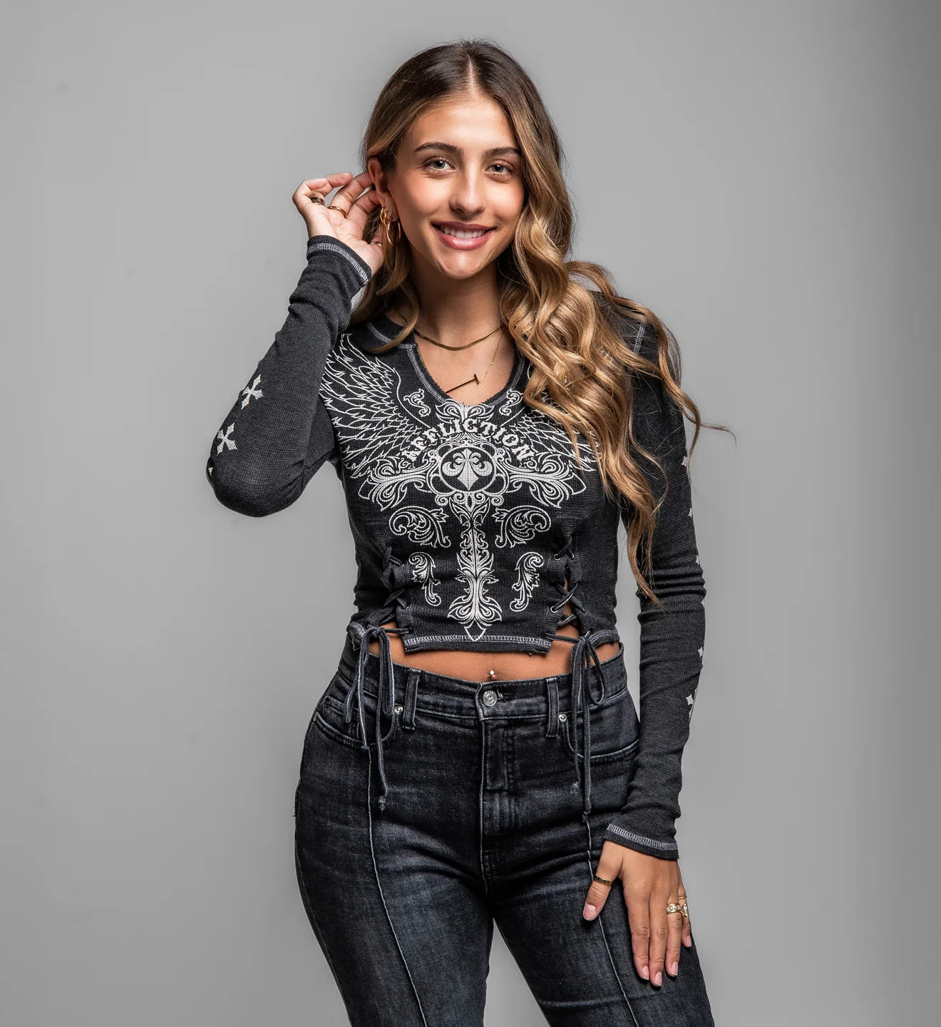 Affliction Women's Iron Soul L/S Top