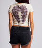 Affliction Women's Featherlight S/S Baby Vneck