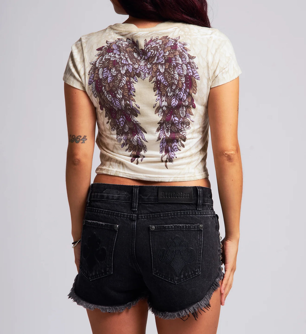 Affliction Women's Featherlight S/S Baby Vneck