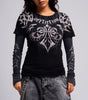 Affliction Women's Skeleton 2fer