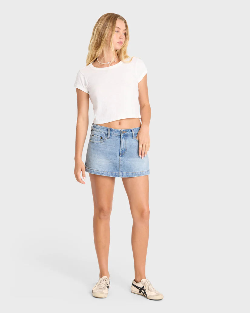 Billabong Women's Micro Moment Denim Skort