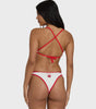 Billabong Women's Picnic V Bralette Cross Back Swim Top
