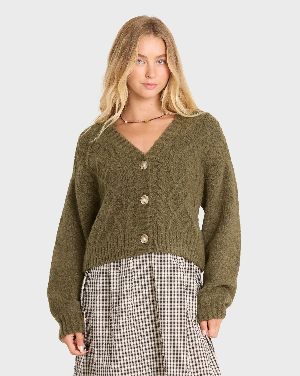 Billabong Women's August V-Neck Cardigan Sweater