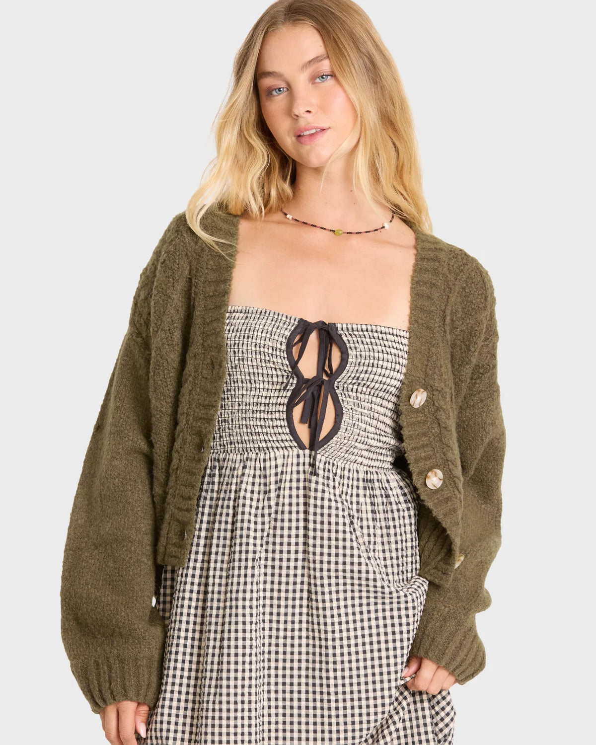 Billabong Women's August V-Neck Cardigan Sweater