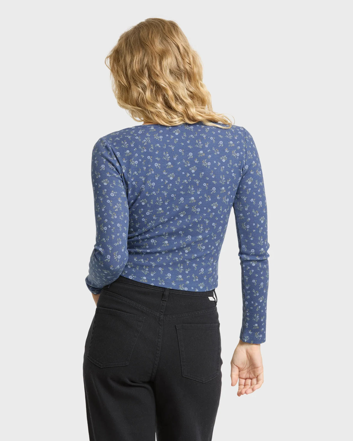 Billabong Women's Jamie Long Sleeve Knit Thermal Top