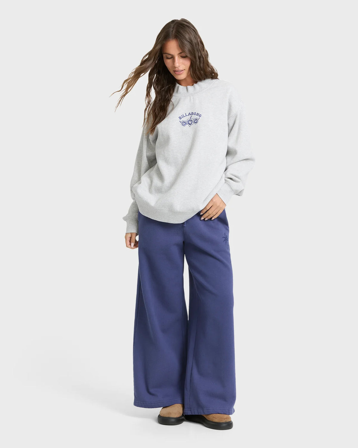 Billabong Women's Koa Mock Neck Fleece Sweatshirt