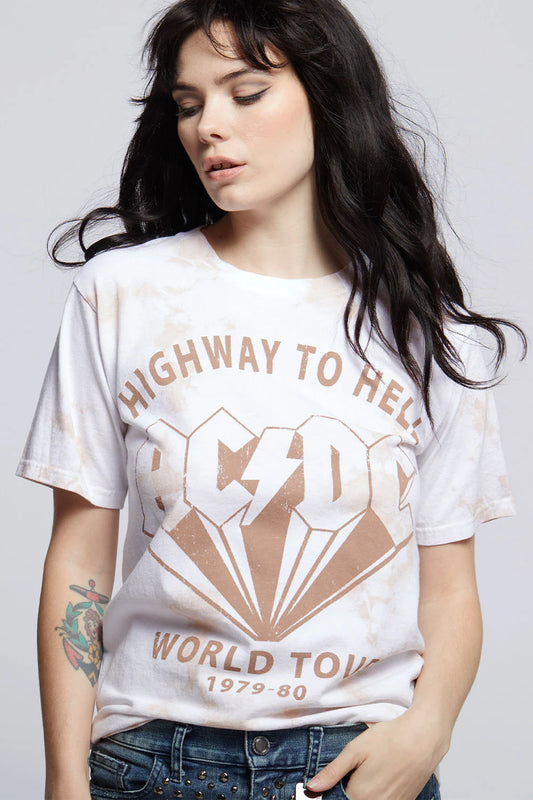 AC/DC Highway to Hell Tie Dye Tee