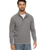 Flag and Anthem Men's Hero Solid Twill 1/4 Zip Mock Neck Sweatshirt