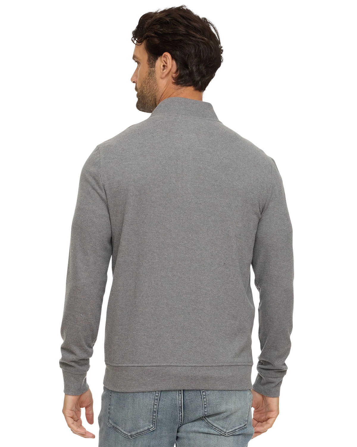Flag and Anthem Men's Hero Solid Twill 1/4 Zip Mock Neck Sweatshirt