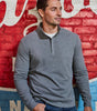 Flag and Anthem Men's Hero Solid Twill 1/4 Zip Mock Neck Sweatshirt