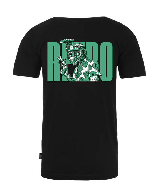 Retro Rifle Chill Chimp Tee