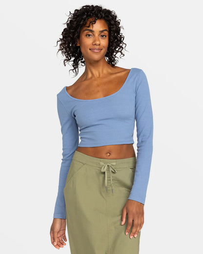 Good Keepsake Long Sleeve Cropped Top