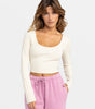 Good Keepsake Long Sleeve Cropped Top