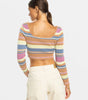 Sunshine Day Cropped Sweater Top