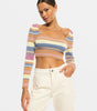 Sunshine Day Cropped Sweater Top