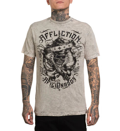 Affliction Mens Electric Fire Reversable Tee