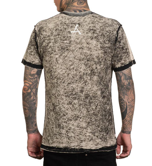 Affliction Mens Electric Fire Reversable Tee