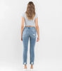Soundness - High Rise Distressed Crop Slim Straight Jeans