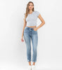 Soundness - High Rise Distressed Crop Slim Straight Jeans