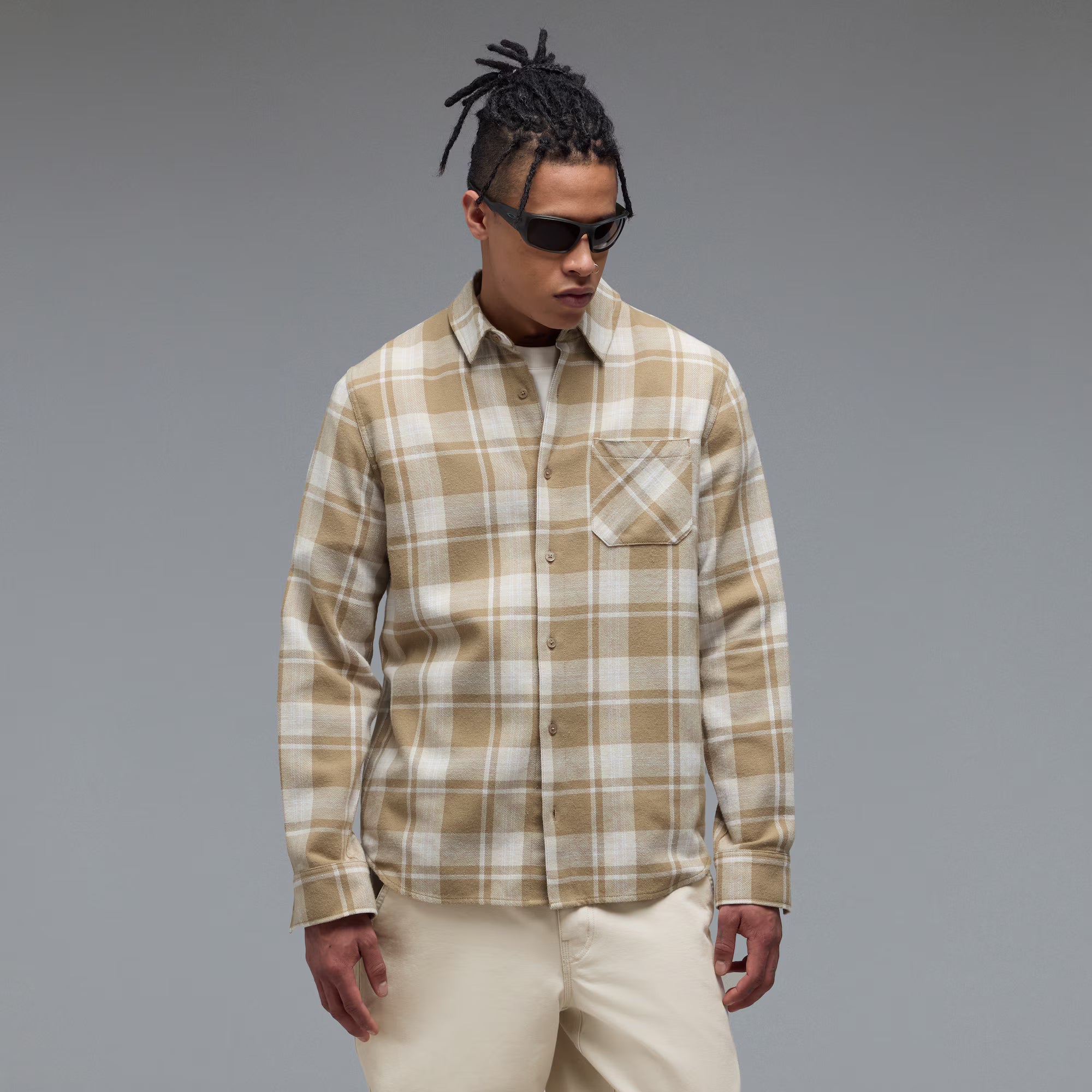 Oakley Men's Podium Plaid Long Sleeve Flannel