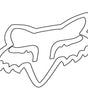 Fox Head TDC Sticker - 2" White