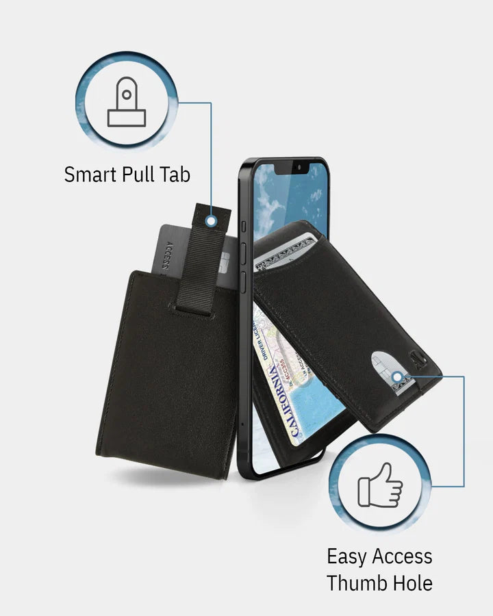 Access Denied Money Clip Bifold Wallet w/Pull Strap