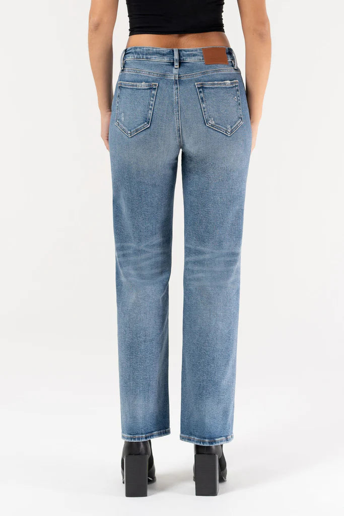 Hidden Jeans Distressed Stretch Straight