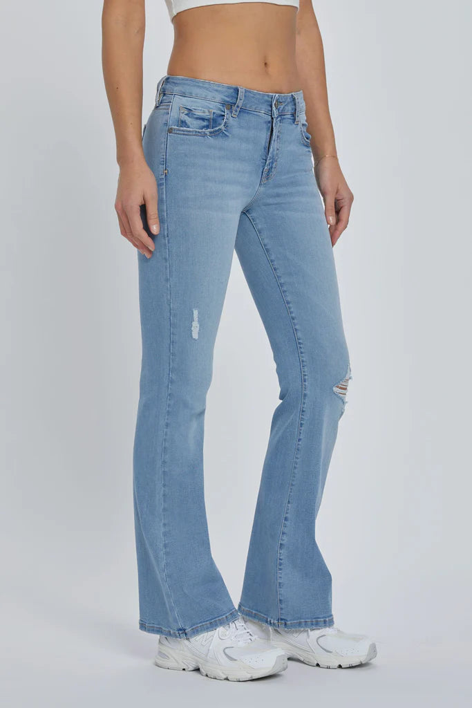Hidden Jeans Medium Light 31" Inseam Low Rise Grinded Flare