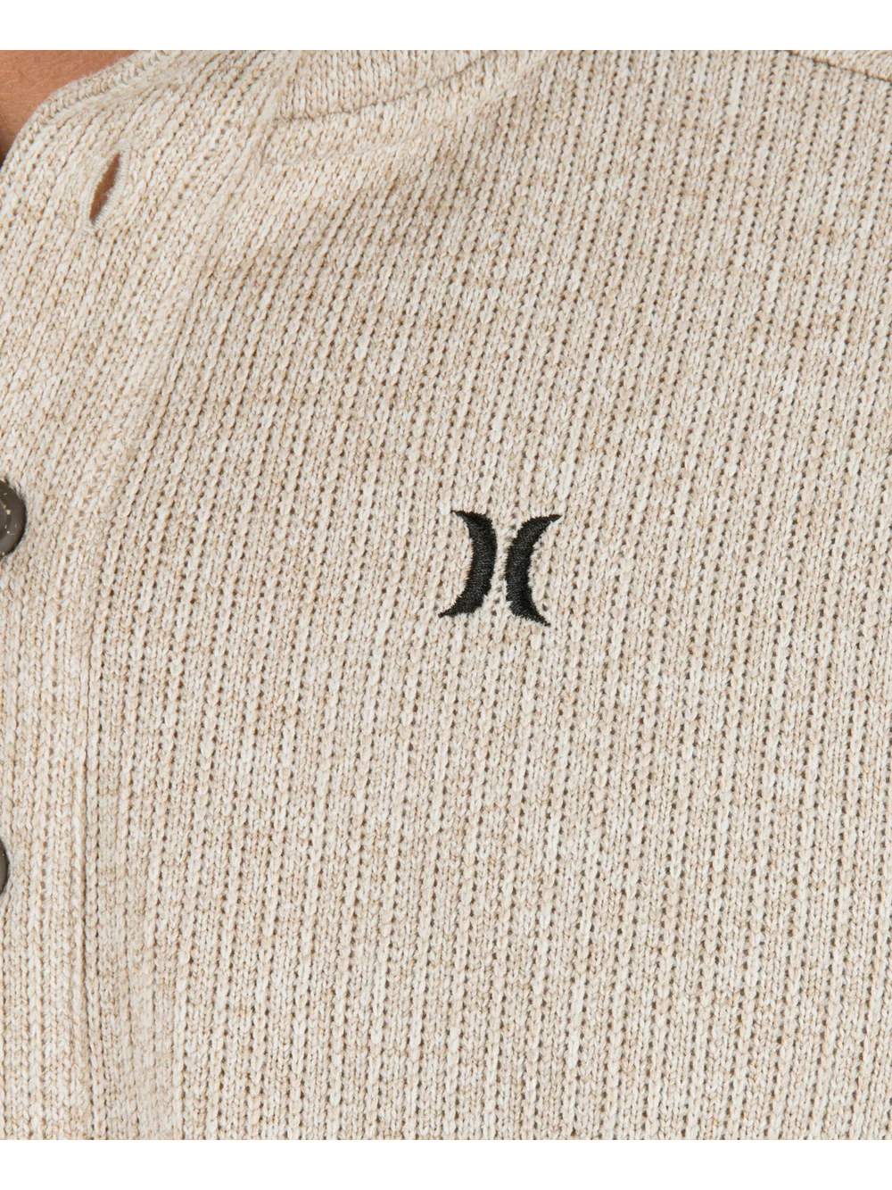 Hurley Men's Fairmont Mock Neck Quarter Button Sweater