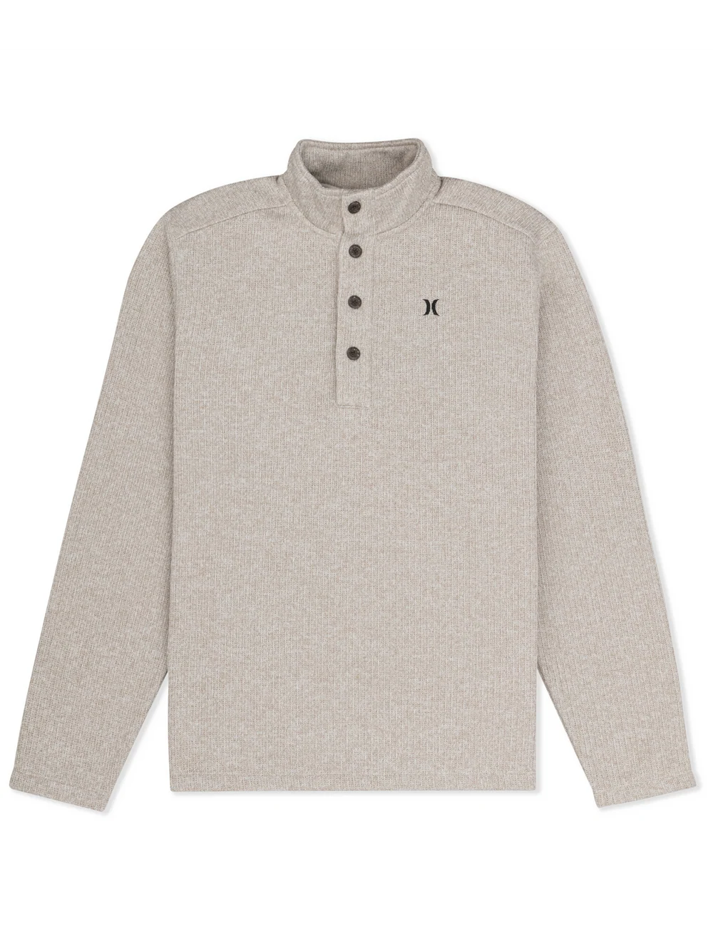 Hurley Men's Fairmont Mock Neck Quarter Button Sweater