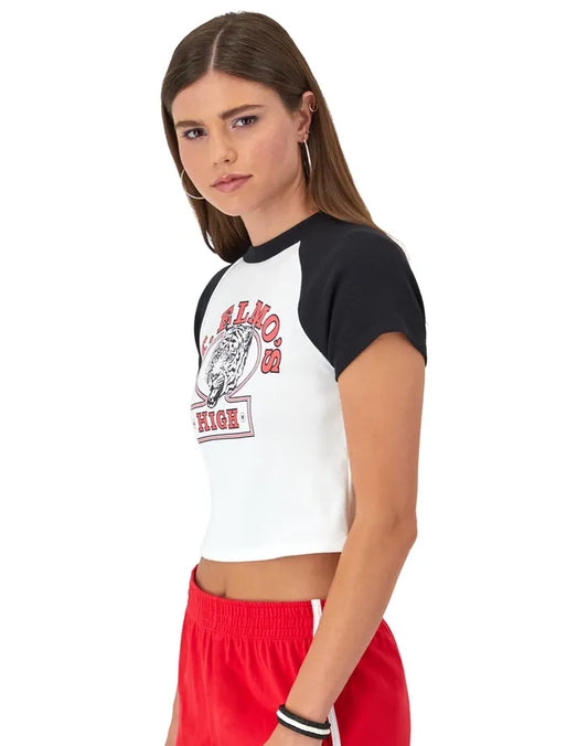 Riley Ringer T-Shirt, Ribbed, St. Elmo's Tigers Graphic