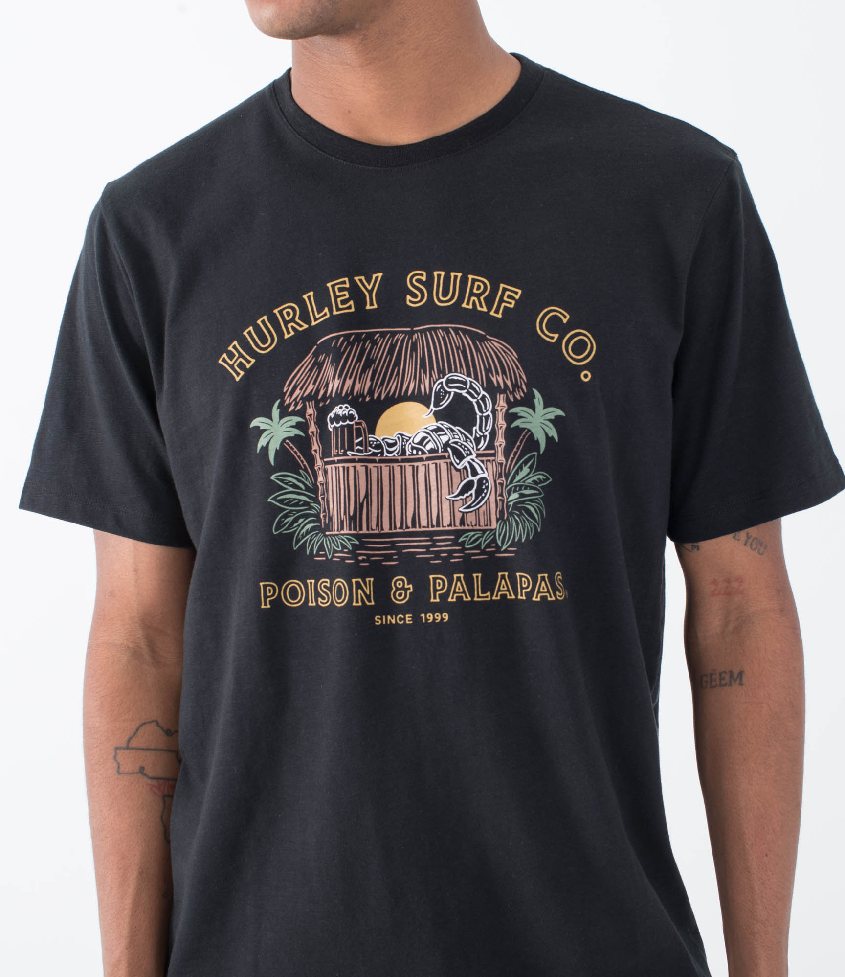 Hurley Poison & Palapas slub tee