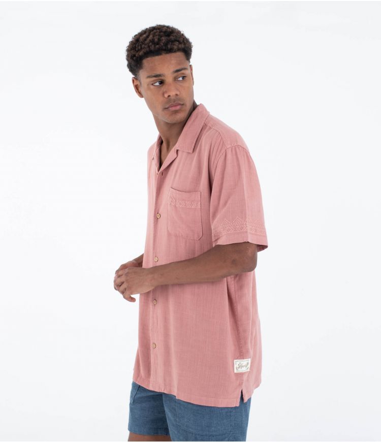 HURLEY LAGUNA CAMP EMBROIDERED SHIRT