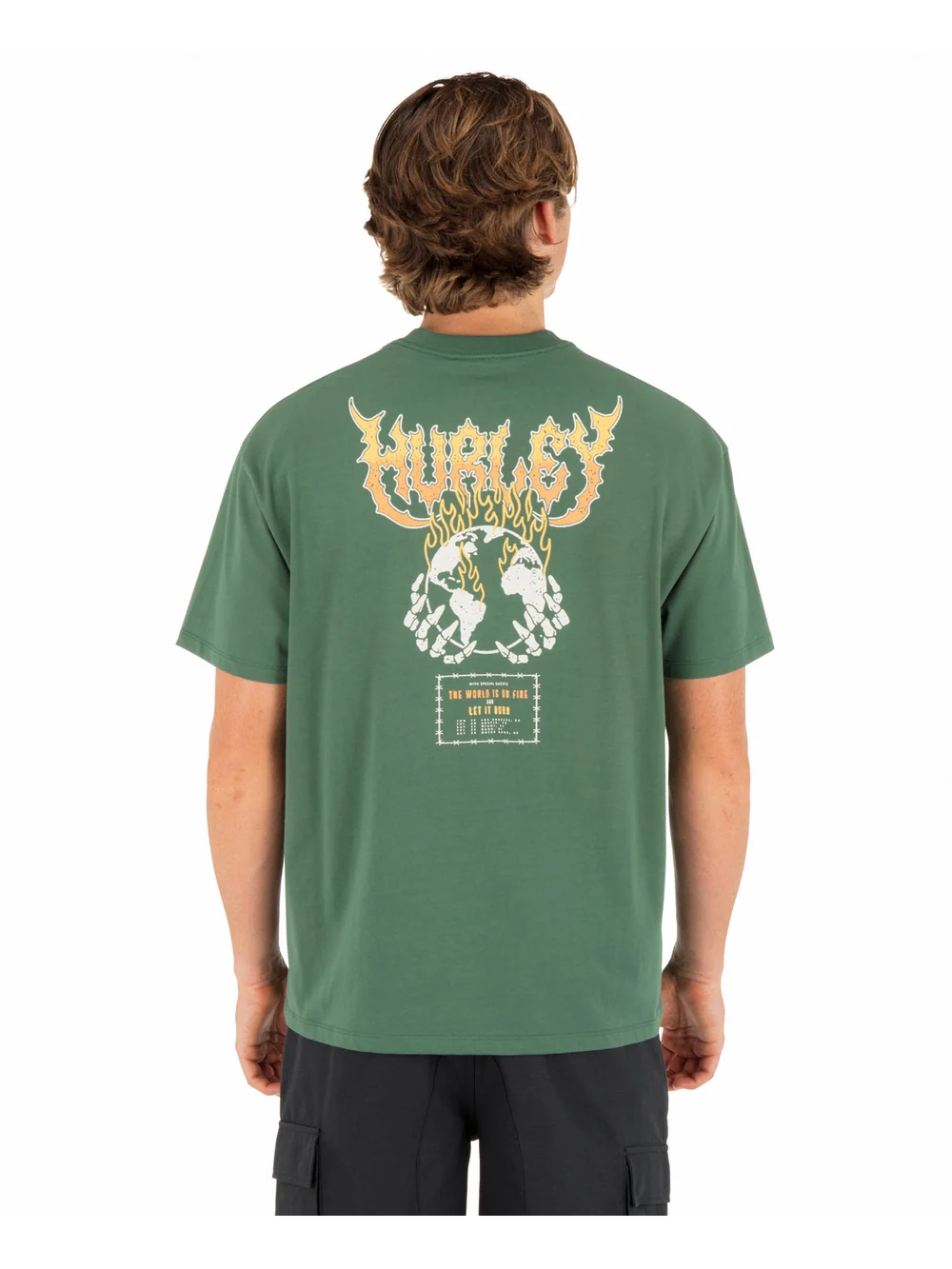 Hurley Men's Fire Short Sleeve Shirt