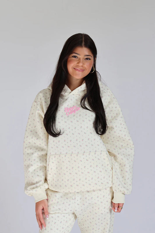 Happy Camp3r Women's Vintage Flower Hoodie