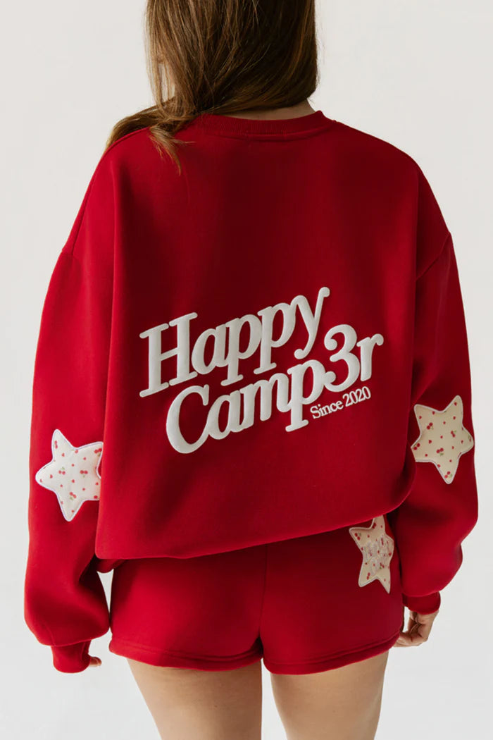 Happy Camp3r Women's USA Crewneck Sweatshirt